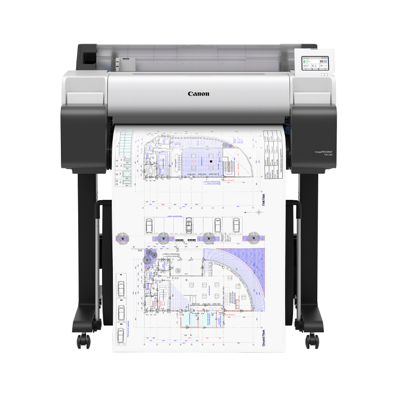 Canon-iPF-TM-240_Main-Unit_Stand-Basket-SD-24_FRT-V3.0